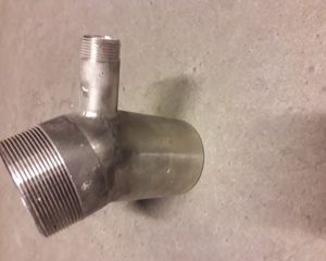 Hose connection 2½" 30° with water fill